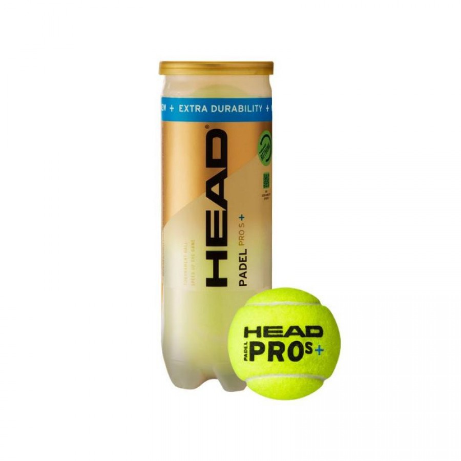 Lattina da 3 palline Head Padel Pro S+