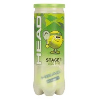 Bote de 3 Pelotas Head Stage 1 Verde