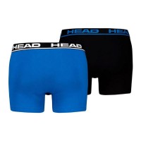 Head Basic Blue Indigo Black Boxers 2 Units