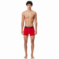 Lacoste Boxer Blu Navy Bianco Rosso 3 Unita