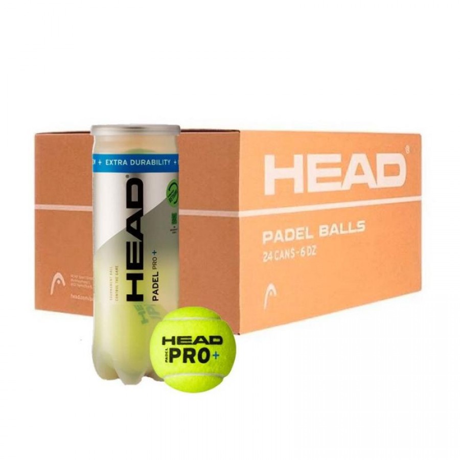 Caixa 72 Bolas - 24 Potes de 3 pecas - Head Padel Pro +