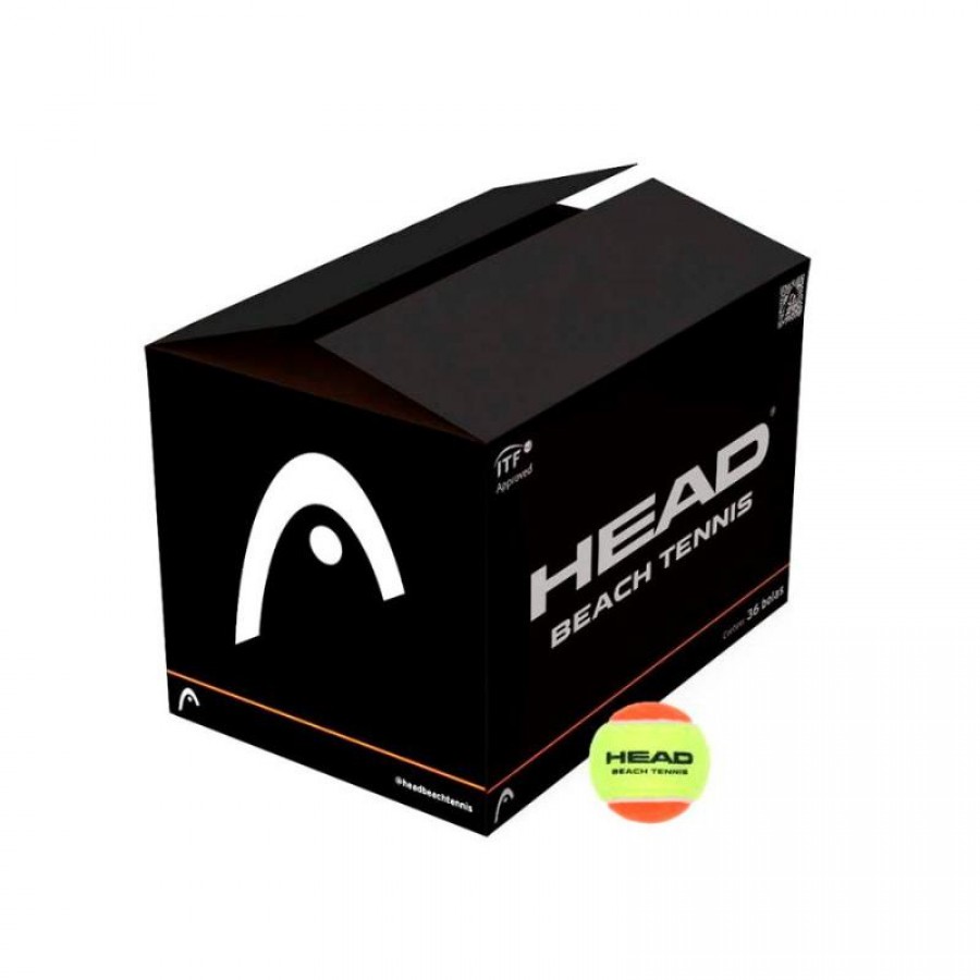 Palline da Beach Tennis Cajon Head 36 Unita