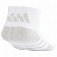 Calcetines Adidas Essentials Cushioned Quarter Blanco Gris 3 Pares