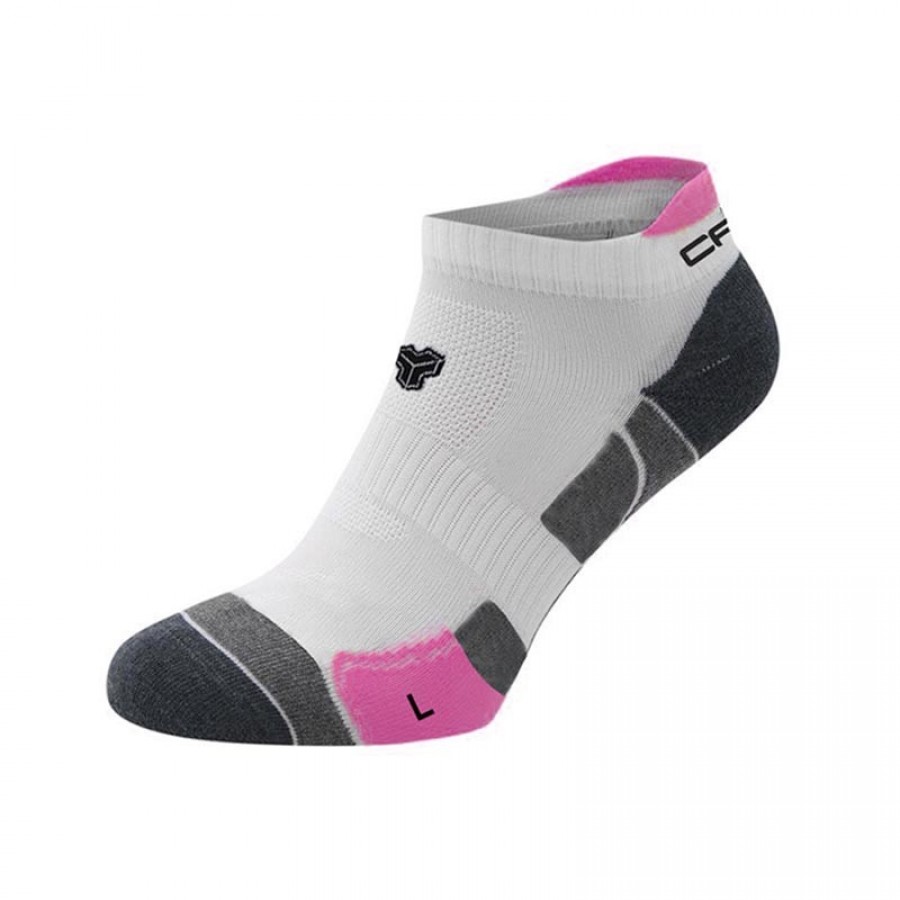 Cartri Axel Crew Bianco Fucsia Calzini 1 Coppia - Barata Oferta Outlet