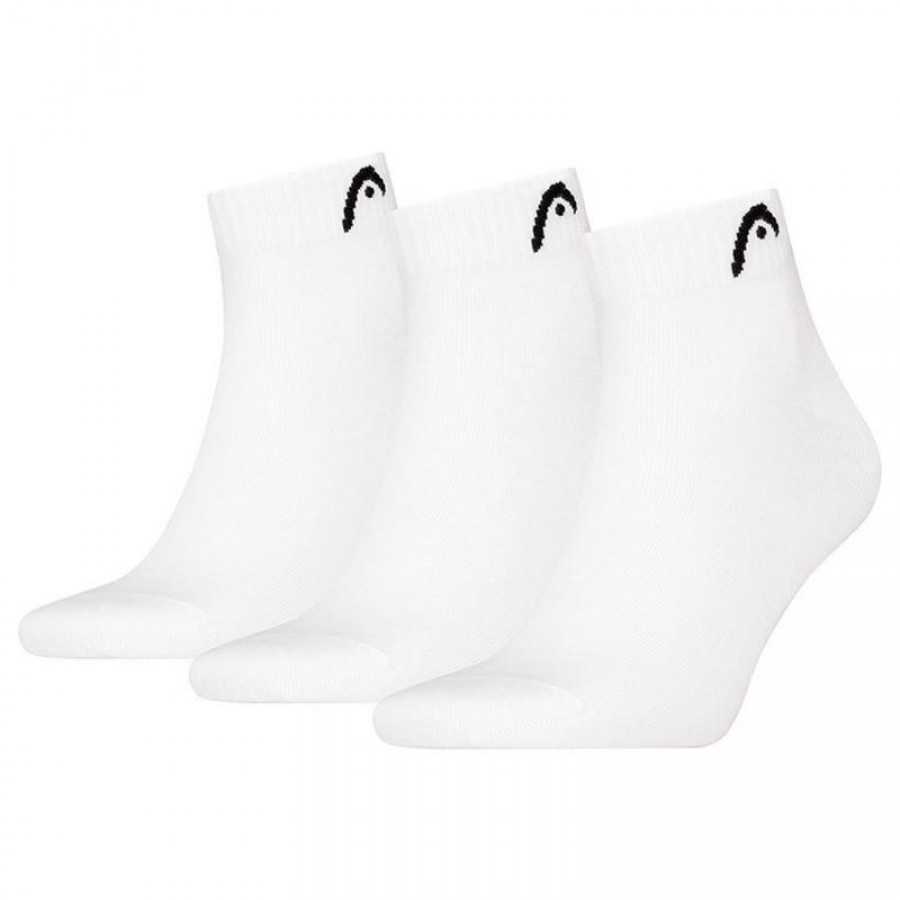 Calcetines Head All Sports Quarter Blanco 3 Pecas