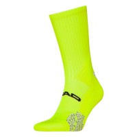 Calcetines Head Performance Padel Crew Amarillo Fluor 1 Par