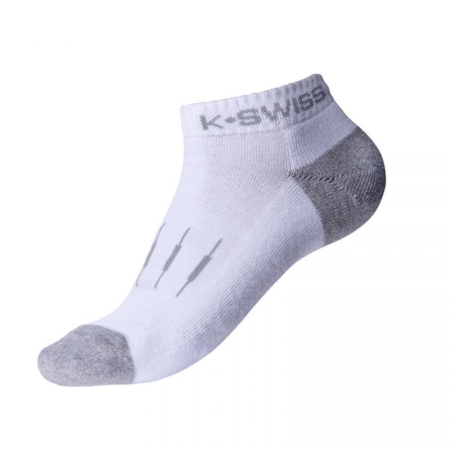 Kswiss All Court White Socks 3 Pair - Barata Oferta Outlet