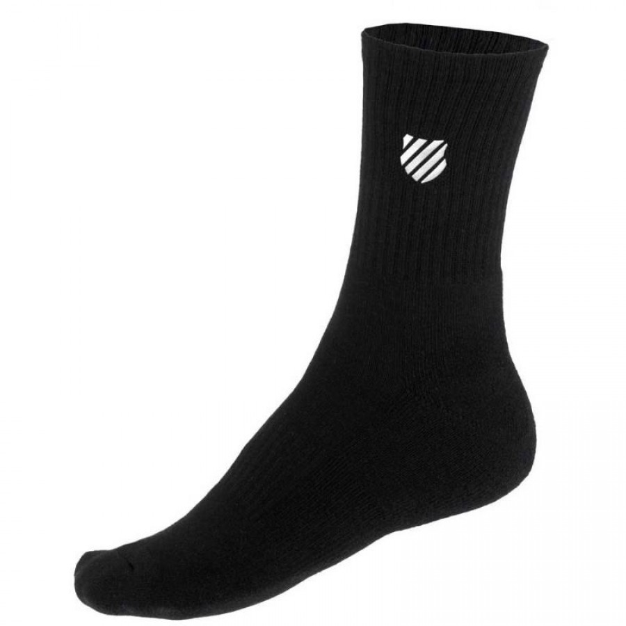 Kswiss Crew Hypercourt Black 2 Pairs Socks