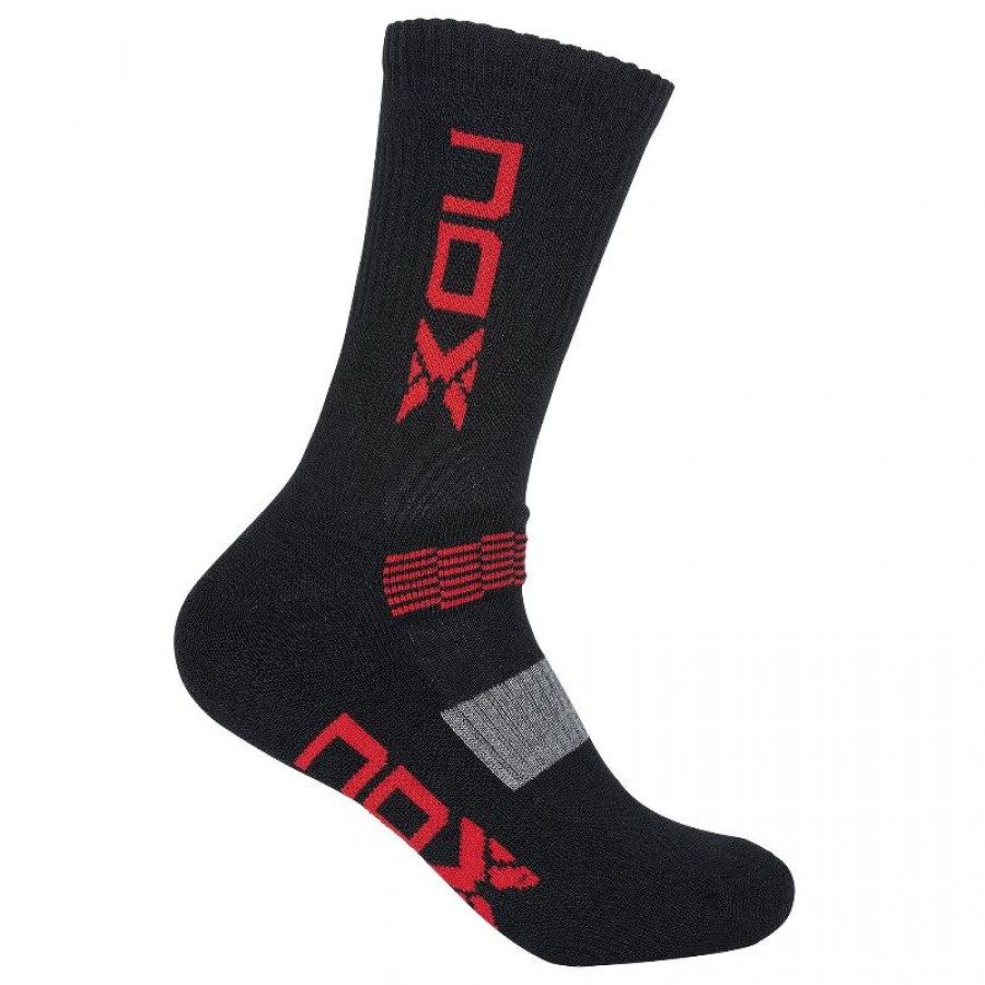 Nox Pro Calze Rosse Nere 1 paio - Barata Oferta Outlet