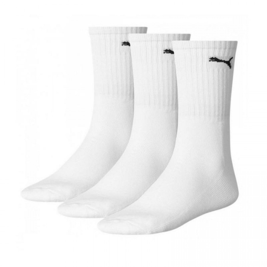 Calcetines Puma Regular Crew Blanco 3 pares