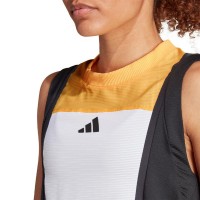 Camiseta Adidas Match Pro Blanco Naranja Negro Mujer