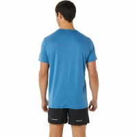 Camiseta Asics Core SS Top Azul Cinza