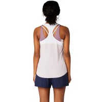 T-shirt Asics Court Rosa Bianco Lucido Donna