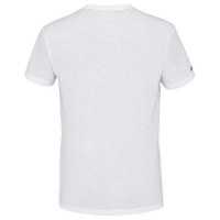 Camiseta Babolat Exercise Big Flag Blanco Jaspeado