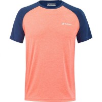 Babolat Play T-Shirt Blu Scuro Arancione