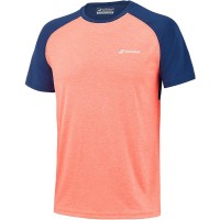 Babolat Play T-Shirt Blu Scuro Arancione