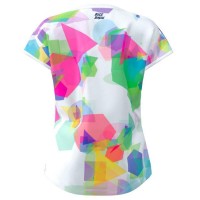 Camiseta Feminina Bidi Badu Kaleido Capsleeve White Mix