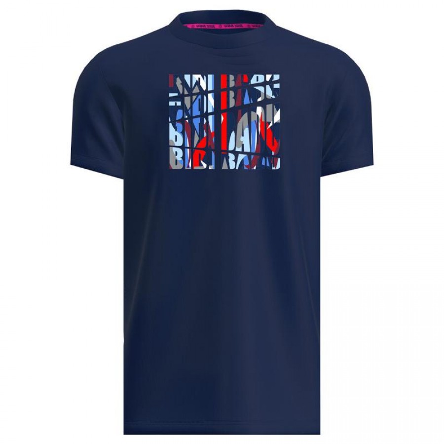 Camiseta Bidi Badu New York Chill Azul Escuro Vermelho