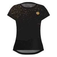 Bidi Badu Paris Capsleeve Nero Oro T-Shirt Donna