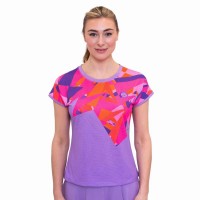 Camiseta Feminina Bidi Badu Spike Capsleeve Roxo Rosa