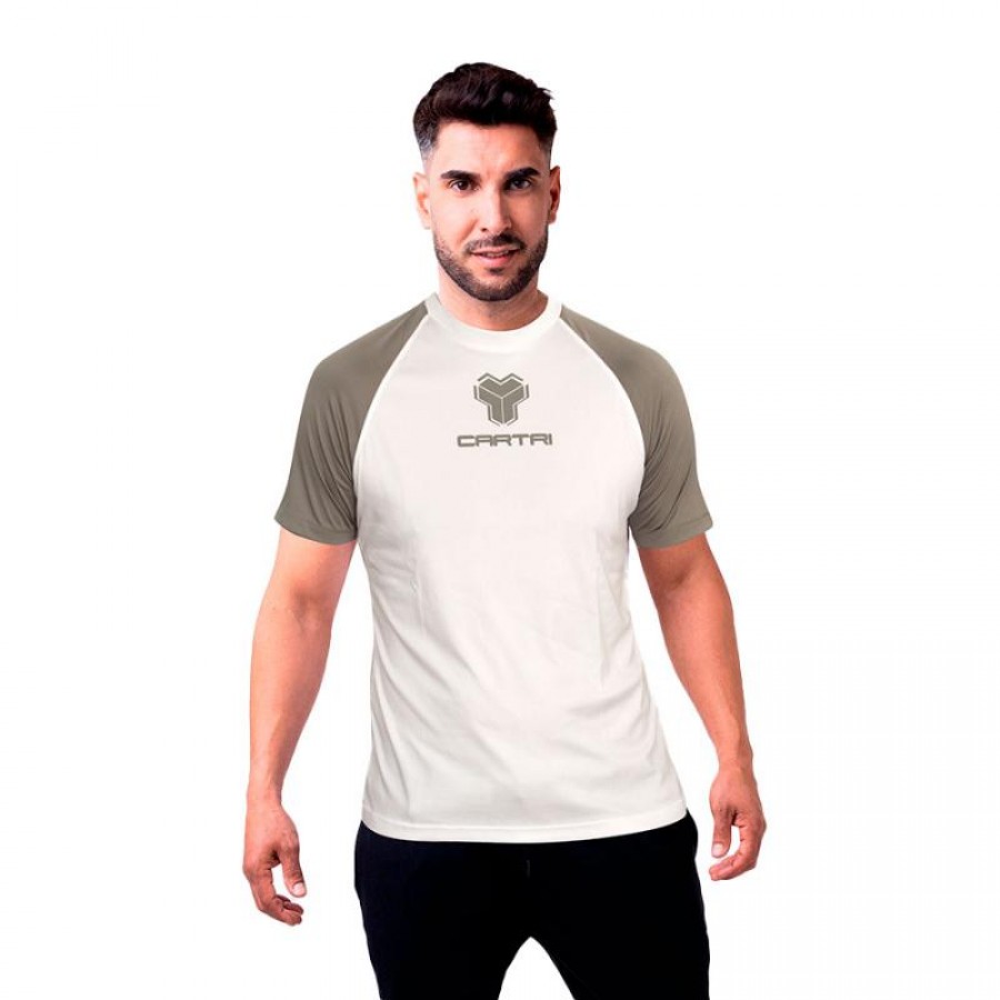 Cartri Match T-shirt Bianco Grigio