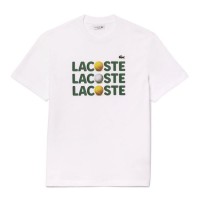 Lacoste White Cotton T-Shirt