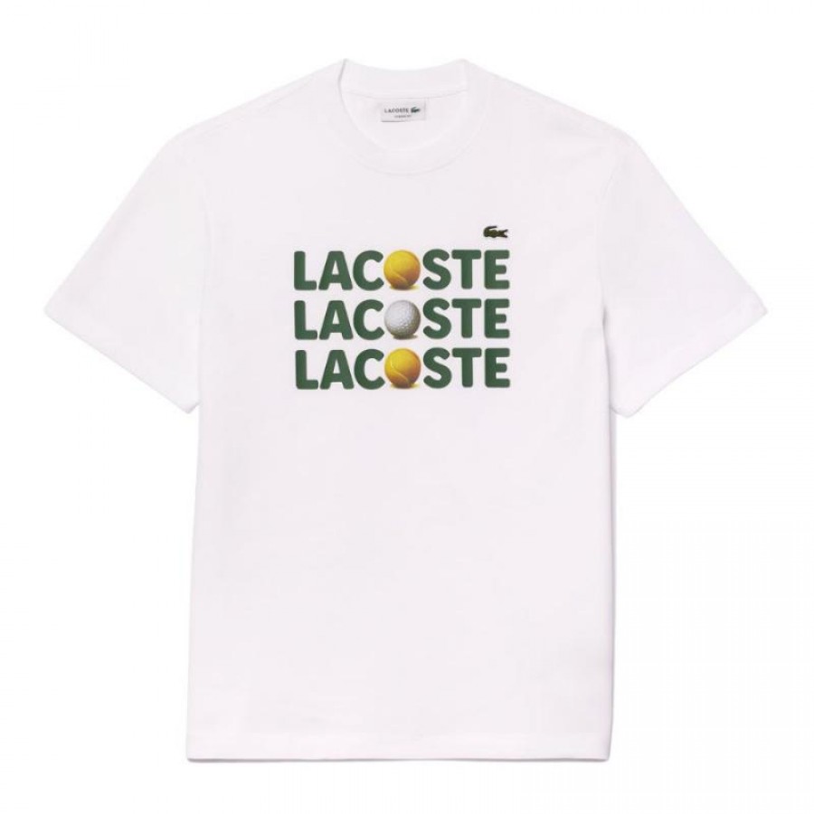 T-shirt Lacoste en coton blanc