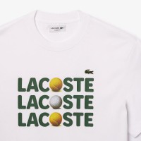 Lacoste White Cotton T-Shirt