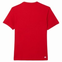 Lacoste Novak Djokovic Ultra Dry Maglietta Rosso Borgogna