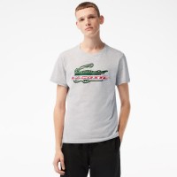 T-shirt Lacoste Sport Algodon Ecologico Grigio