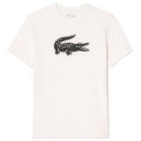 T-shirt sport Lacoste blanc noir