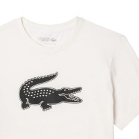 T-shirt sport Lacoste blanc noir