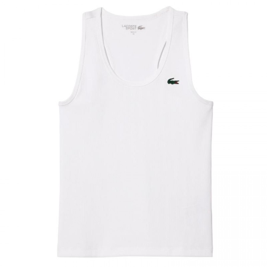 Camiseta Lacoste Sport Slim Fit Blanco