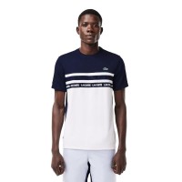 Camiseta Lacoste Ultra Dry White Azul Marinho