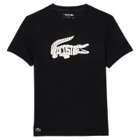 T-shirt Lacoste Ultra Dry Noir Blanc