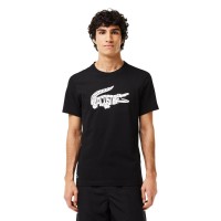 T-shirt Lacoste Ultra Dry Noir Blanc