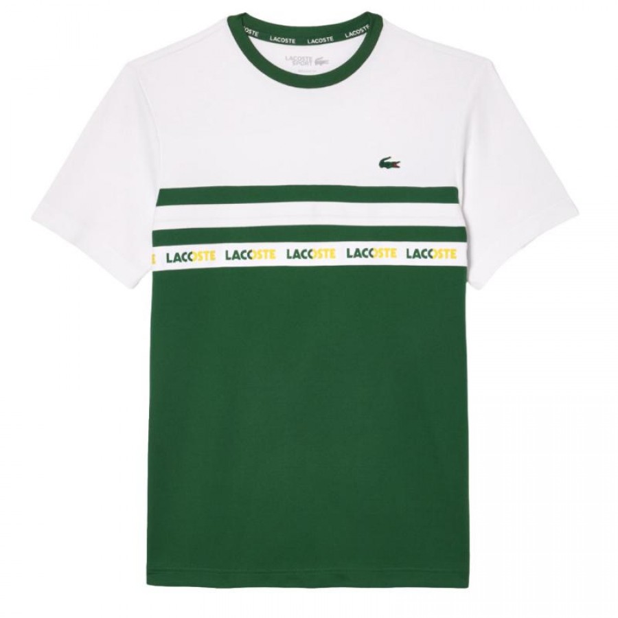 Lacoste Ultra Dry T-Shirt Green White