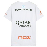 Nox Agustin Tapia Sponsors AT10 White T-Shirt 2024