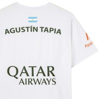 Nox Agustin Tapia sponsorise le t-shirt blanc AT10 2024