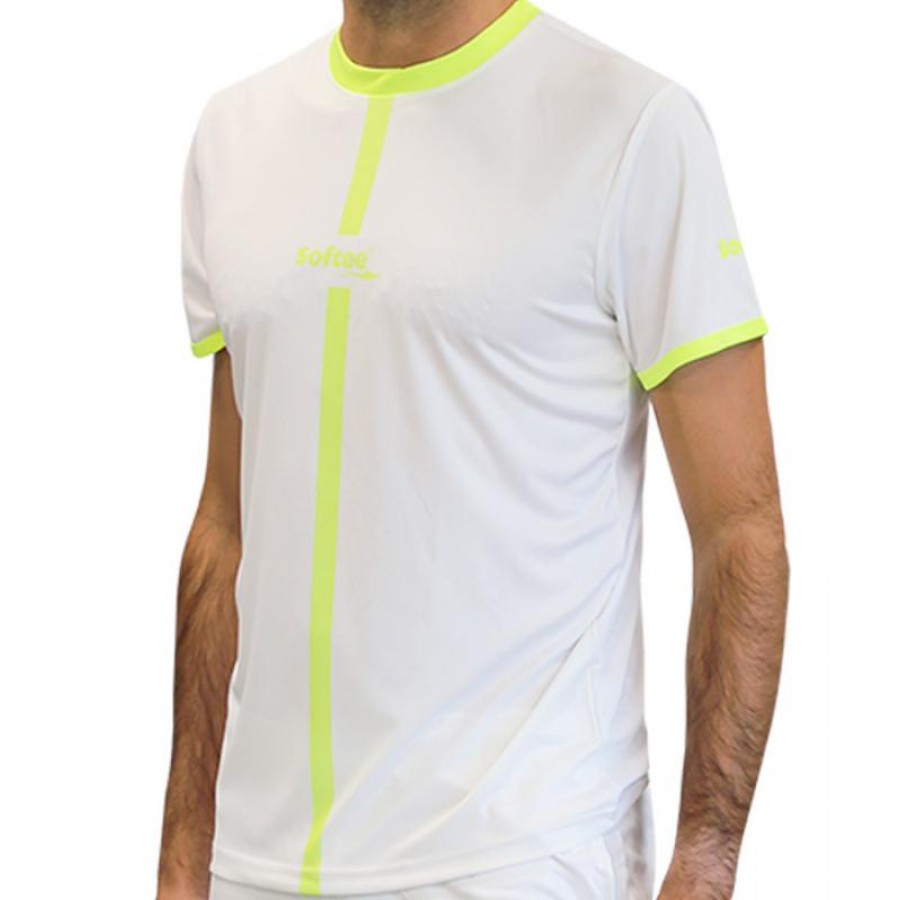 Softee Tipex Bianco Giallo Fluorescente Junior Maglietta