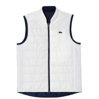 Lacoste Slim Fit Blu Navy Bianco Gilet Donna