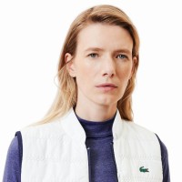 Lacoste Slim Fit Navy Blue White Women''s Vest