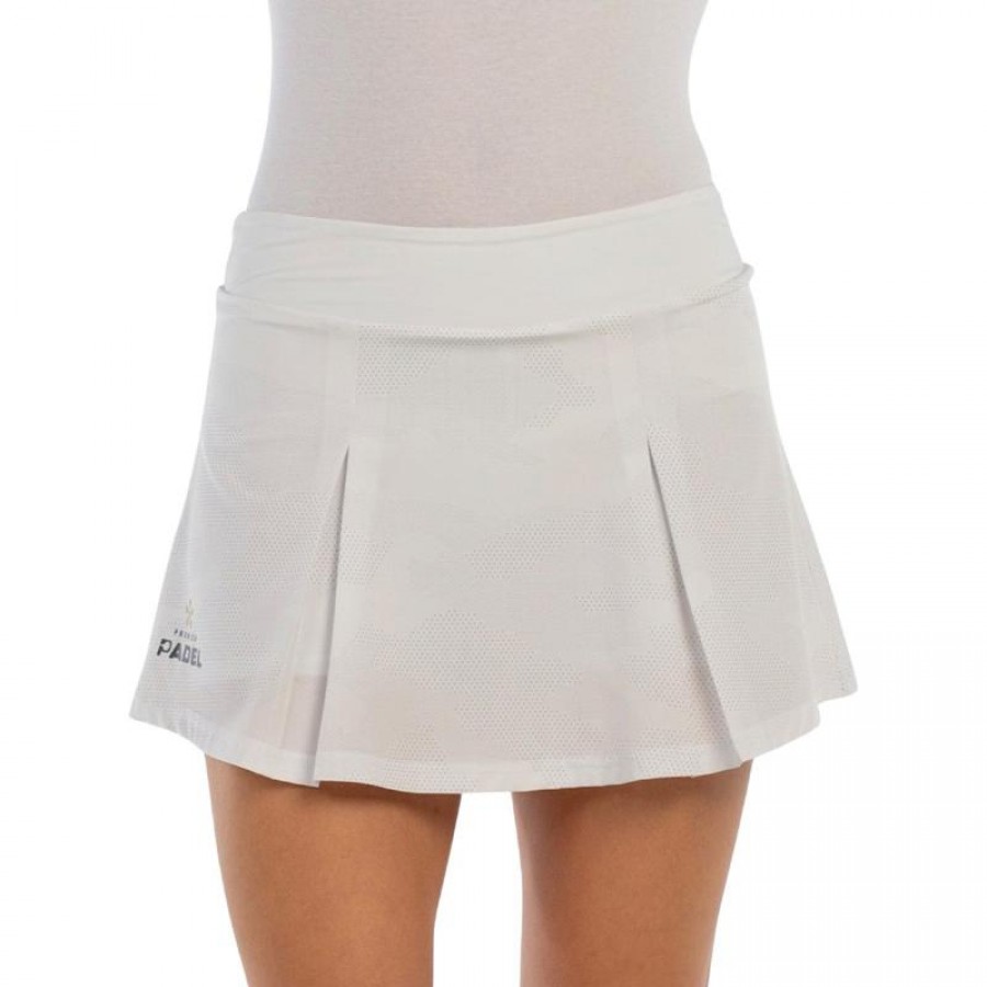 Falda Bullpadel Premier Padel Adoso Blanco