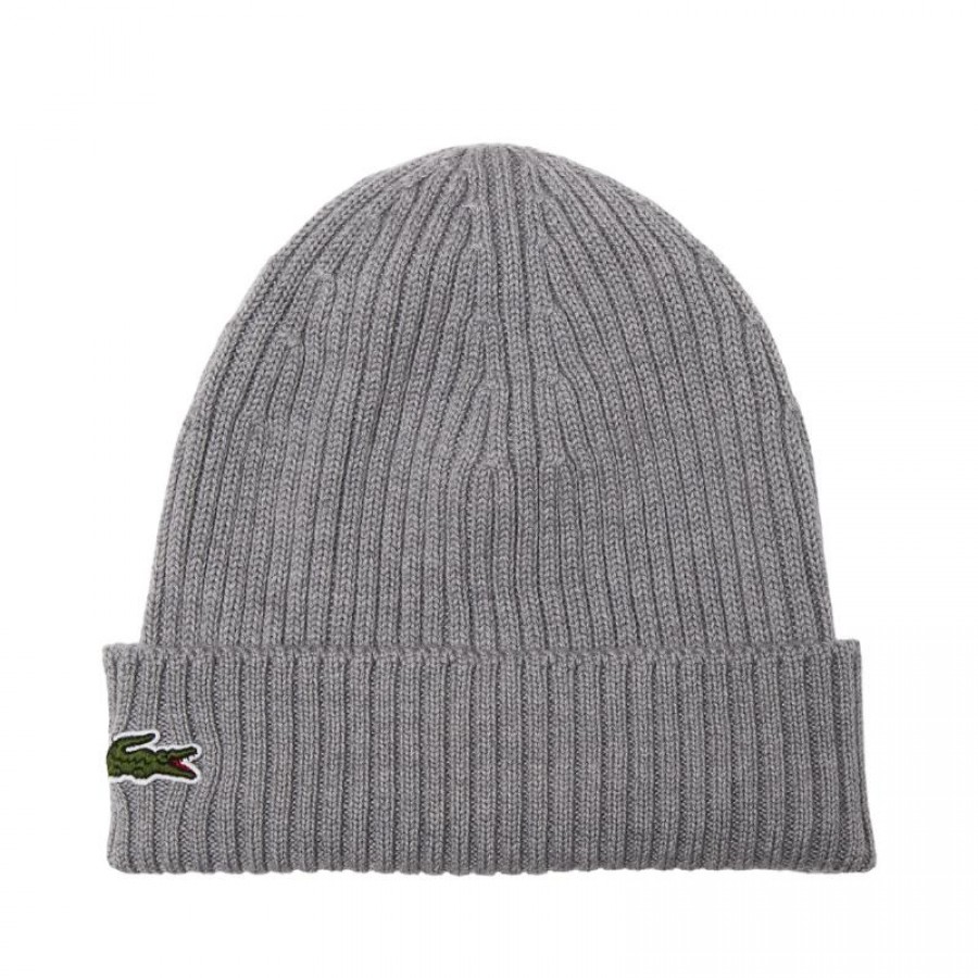 Gorro Lacoste Lana Gris Vigore