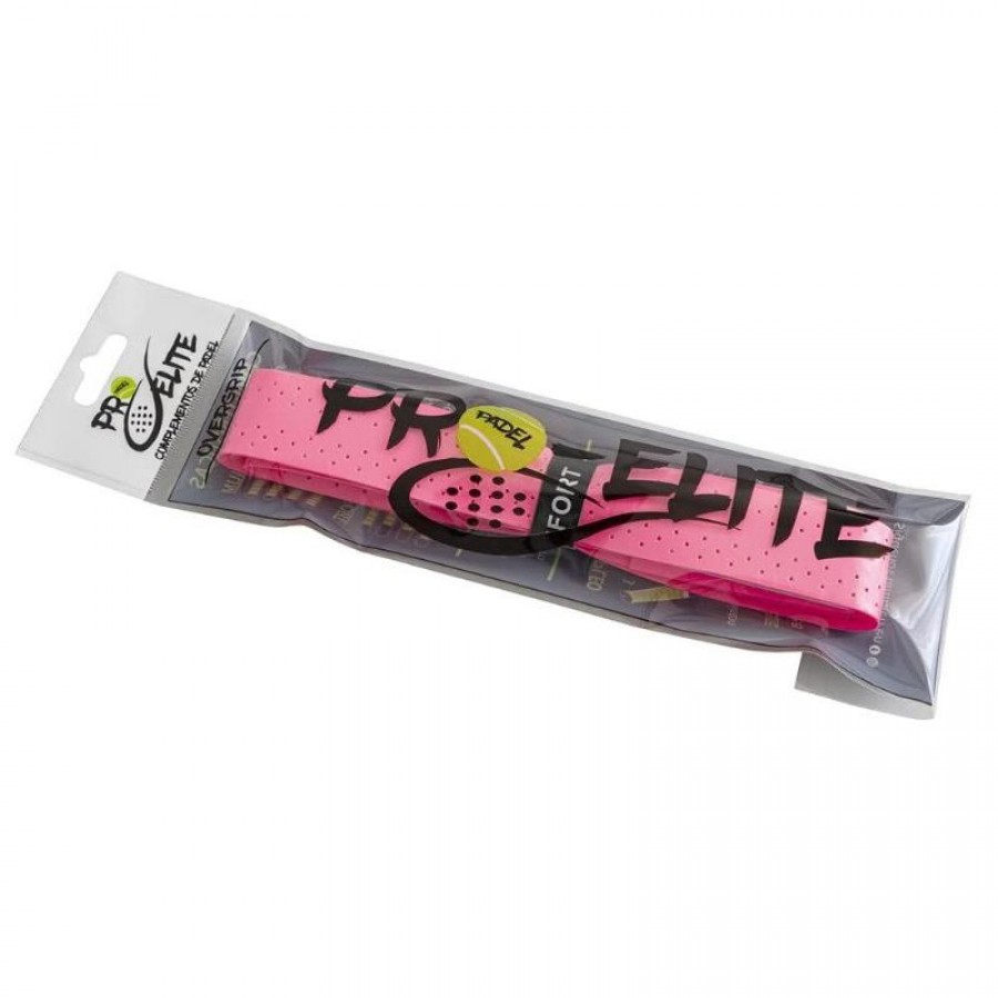 Grip Pro Elite Comfort Eva Perfurado Rosa Fluorescente 1 Unidade