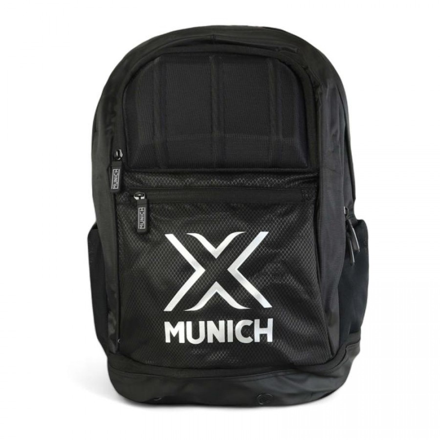 Mochila Munique Basico Negro Plata