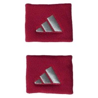 Adidas Short Red Gray Wristbands 2 Units