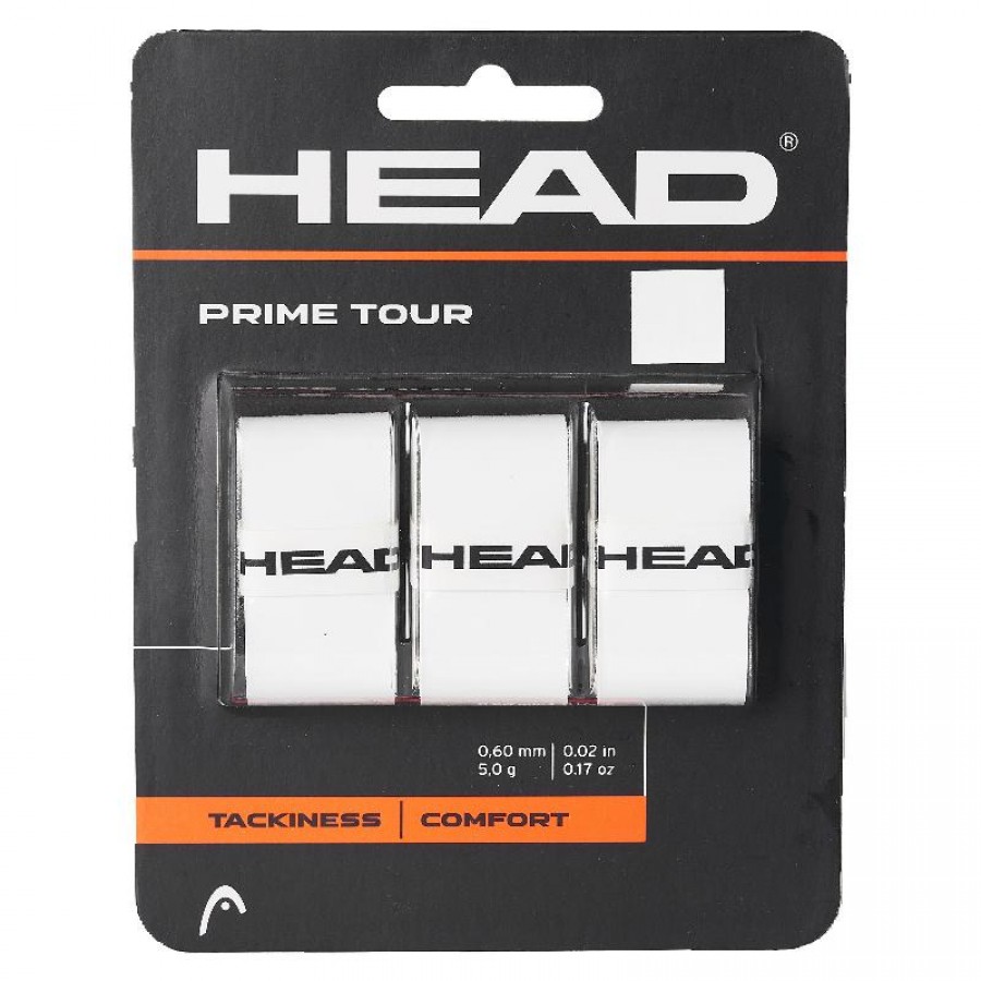 Overgrips Head Prime Tour White 3 Unidades