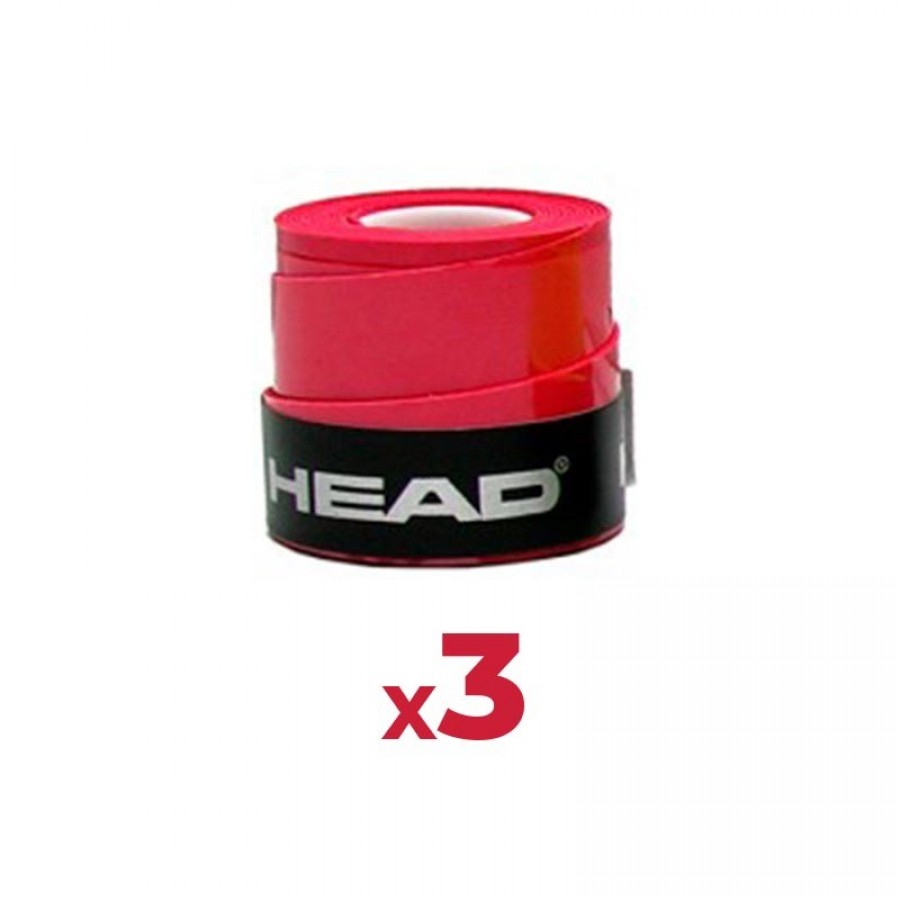 Overgrips Head Xtreme Soft Red 3 Unités - Barata Oferta Outlet