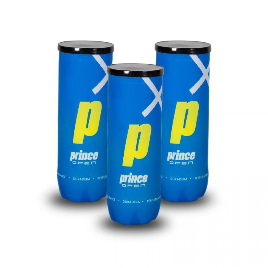 Pack of 3 Prince Padel Open Ball Canisters